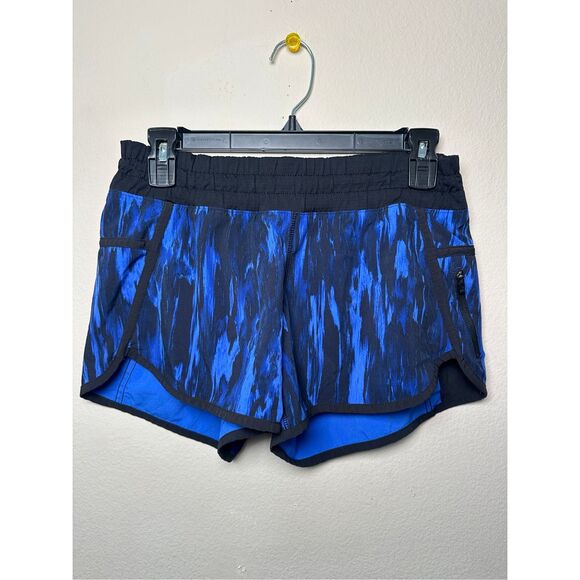 Lululemon Tracker Short III *4-way Stretch blue black sz 4 - Picture 3 of 10